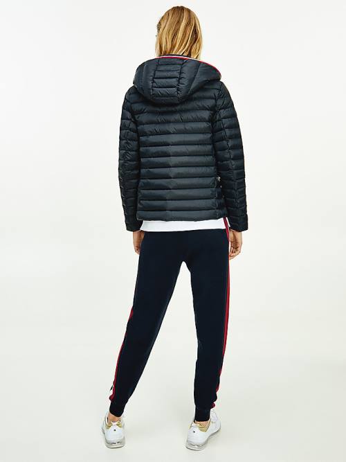 Tommy Hilfiger Essential Removable Hood Down Ceket Kadın Siyah | TH648EYF