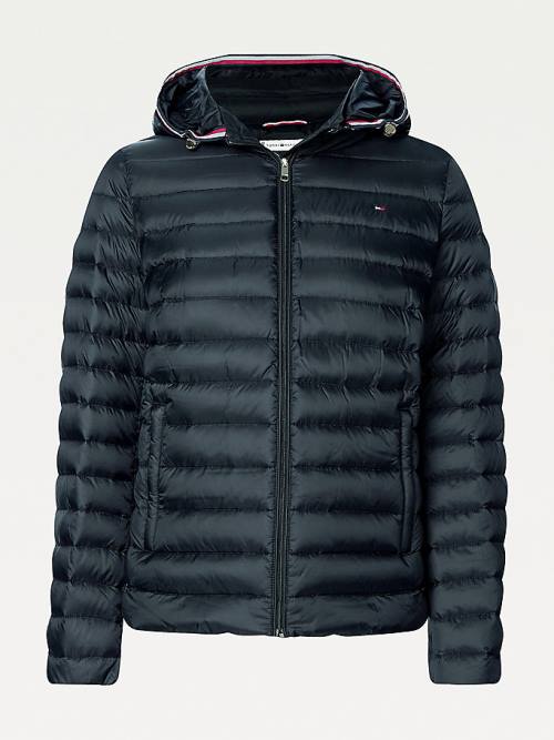 Tommy Hilfiger Essential Removable Hood Down Ceket Kadın Siyah | TH648EYF