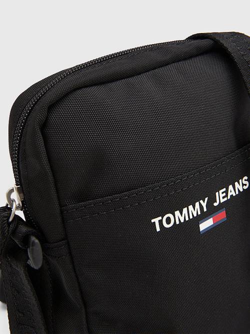 Tommy Hilfiger Essential Reporter Crossover Çanta Erkek Siyah | TH312VUY