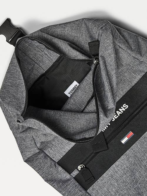 Tommy Hilfiger Essential Roll-Top Backpack Çanta Erkek Gri | TH852AGZ