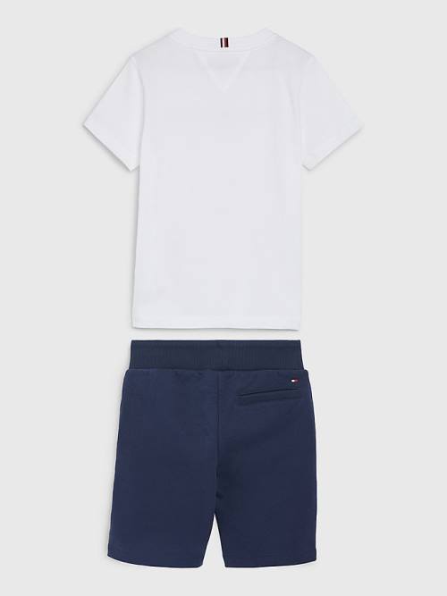 Tommy Hilfiger Essential Shorts And Set Sweatshirt Erkek Çocuk Mavi | TH809GOZ