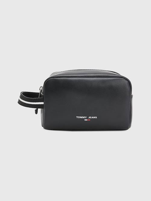 Tommy Hilfiger Essential Side Handle Washbag Çanta Erkek Siyah | TH029NYW