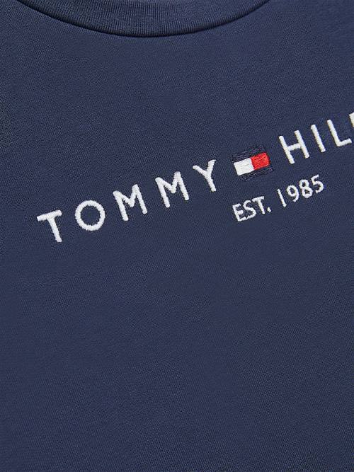 Tommy Hilfiger Essential Skater Elbise Kiz Çocuk Mavi | TH089FJE