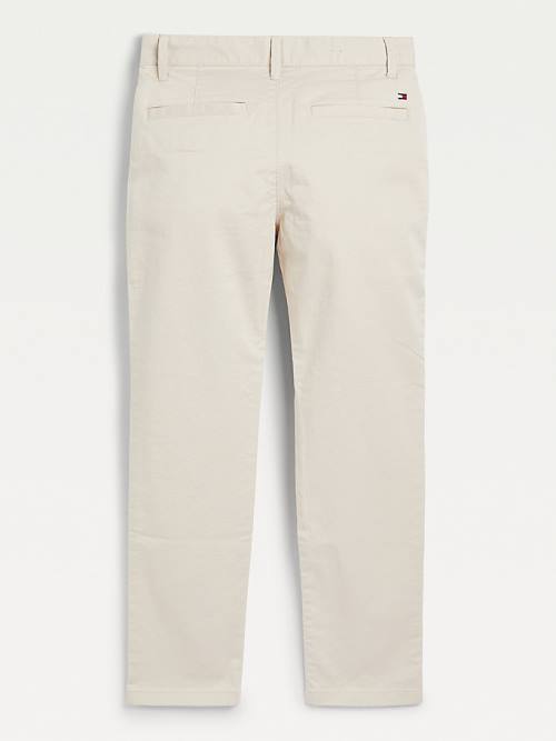 Tommy Hilfiger Essential Slim Fit Chinos Pantolon Erkek Çocuk Bej Rengi | TH385RHC