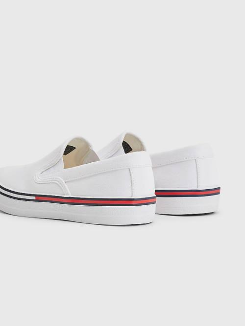 Tommy Hilfiger Essential Slip On Spor Ayakkabı Kadın Beyaz | TH890MDC