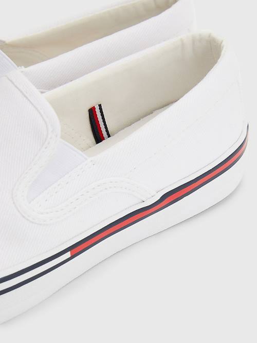 Tommy Hilfiger Essential Slip On Spor Ayakkabı Kadın Beyaz | TH890MDC