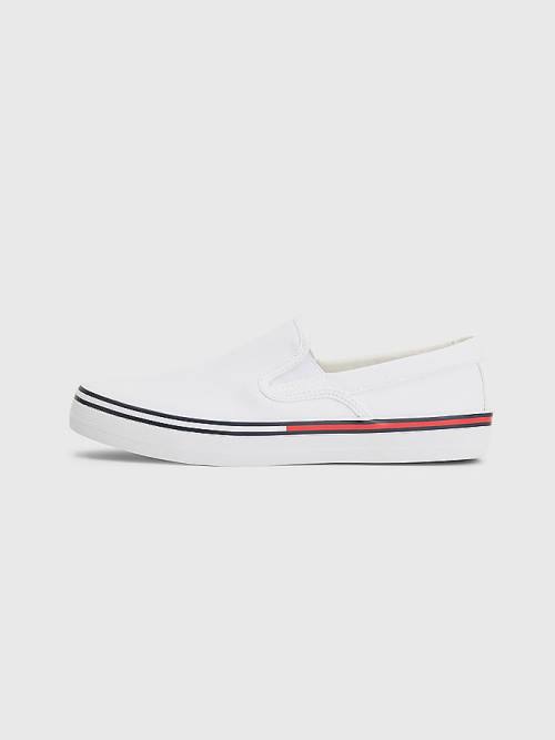 Tommy Hilfiger Essential Slip On Spor Ayakkabı Kadın Beyaz | TH890MDC