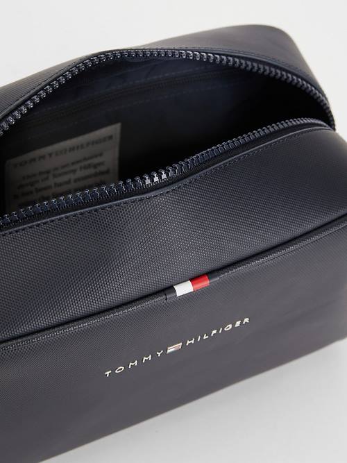 Tommy Hilfiger Essential Su Repellent Washbag Çanta Erkek Mavi | TH358XDF