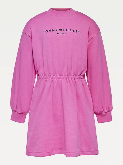 Tommy Hilfiger Essential Sweatshirt Elbise Kiz Çocuk Mor | TH527TEQ