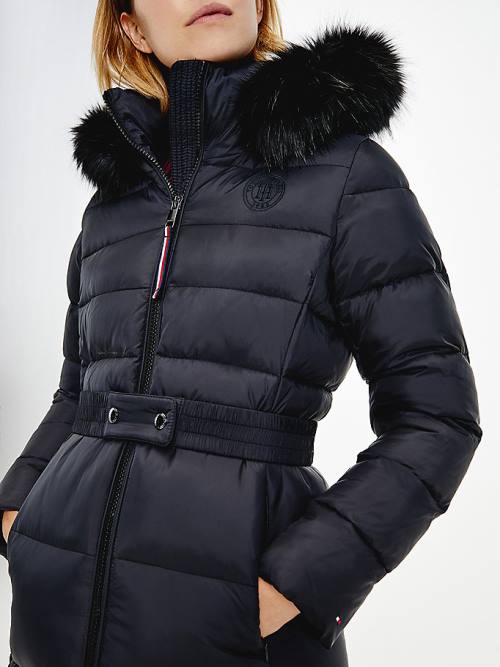 Tommy Hilfiger Essential TH Protect Padded Coat Ceket Kadın Siyah | TH352DIH