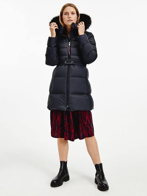 Tommy Hilfiger Essential TH Protect Padded Coat Ceket Kadın Siyah | TH352DIH