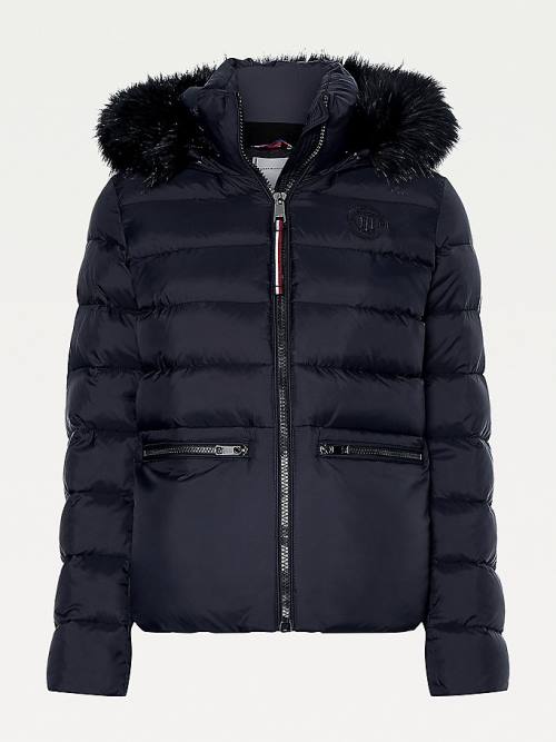 Tommy Hilfiger Essential TH Protect Padded Ceket Kadın Siyah | TH495DYE