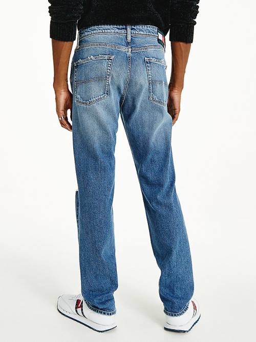 Tommy Hilfiger Ethan Straight Relaxed Distressed Jean Pantolon Erkek Denim | TH507WCU