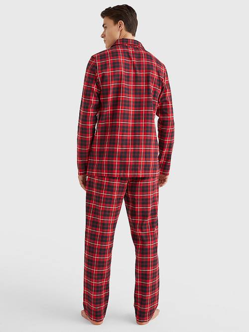 Tommy Hilfiger Exclusive Flannel Shirt And Trousers Set Pijama Erkek Kırmızı | TH847IDE