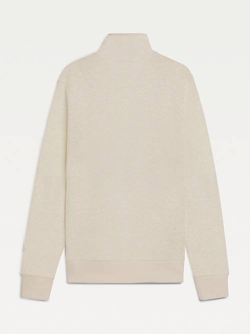 Tommy Hilfiger Exclusive Mock Turtleneck Sweatshirt Erkek Bej Rengi | TH205AIL