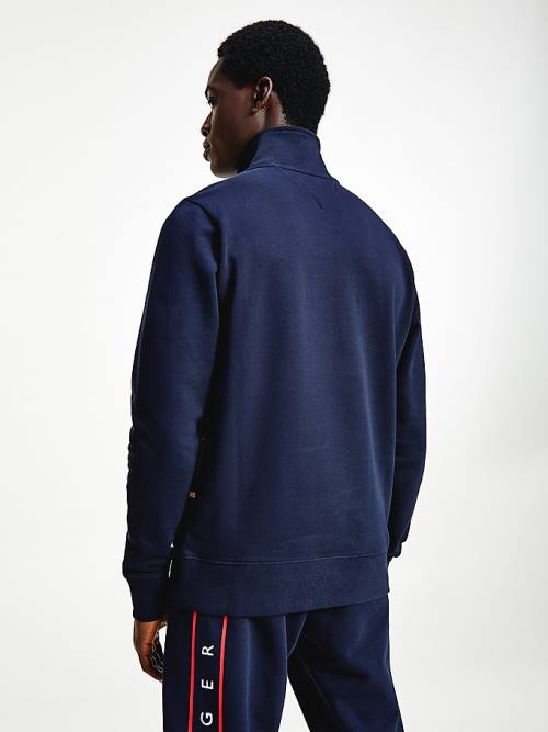 Tommy Hilfiger Exclusive Mock Turtleneck Sweatshirt Erkek Mavi | TH278NBH