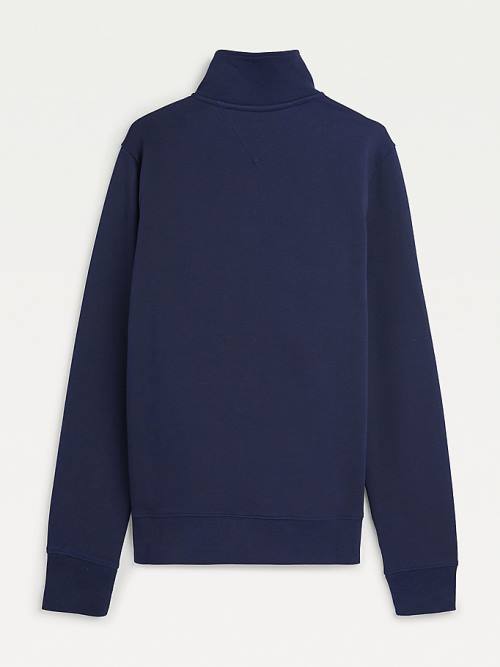 Tommy Hilfiger Exclusive Mock Turtleneck Sweatshirt Erkek Mavi | TH278NBH