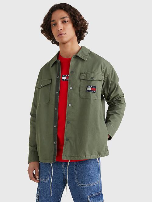 Tommy Hilfiger Expedition Logo Coach Gömlek Erkek Yeşil | TH169ACN