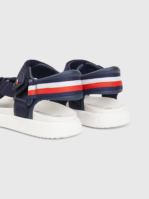 Tommy Hilfiger Fabric Askılı Sandalet Erkek Çocuk Mavi | TH659TXF