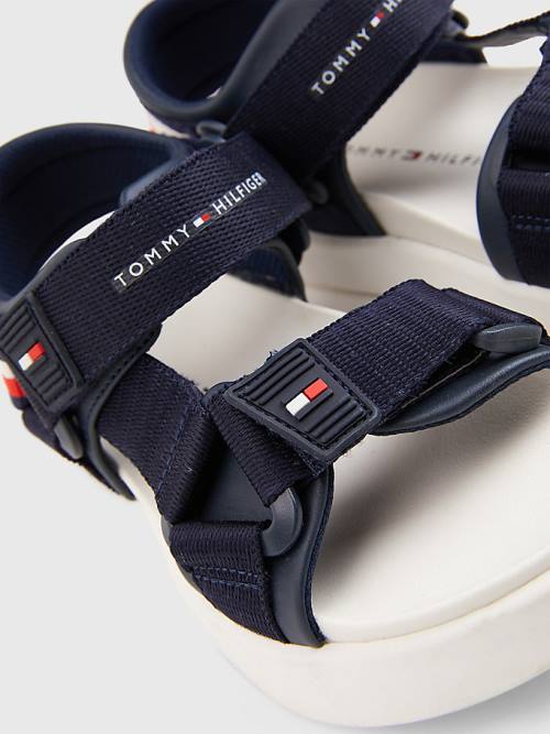 Tommy Hilfiger Fabric Askılı Sandalet Erkek Çocuk Mavi | TH659TXF