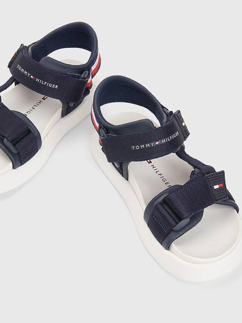 Tommy Hilfiger Fabric Askılı Sandalet Erkek Çocuk Mavi | TH659TXF