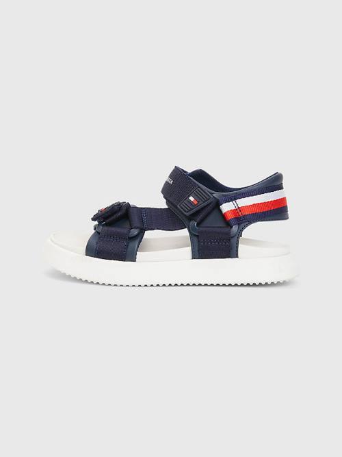 Tommy Hilfiger Fabric Askılı Sandalet Erkek Çocuk Mavi | TH659TXF