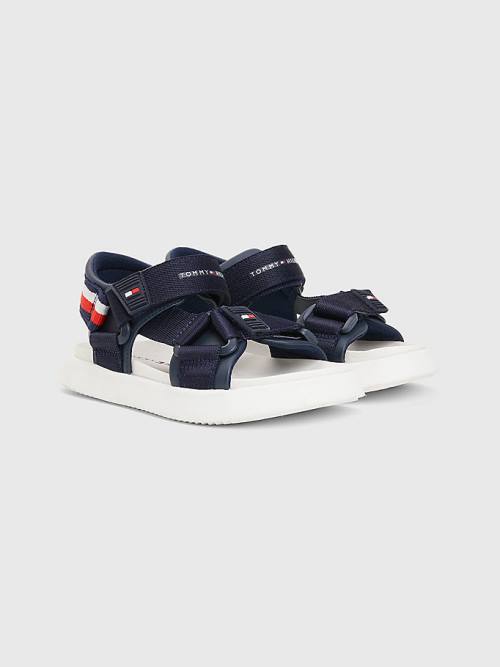 Tommy Hilfiger Fabric Askılı Sandalet Erkek Çocuk Mavi | TH659TXF