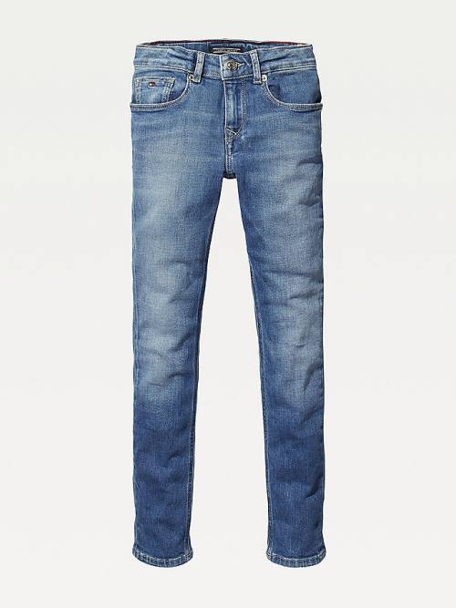 Tommy Hilfiger Faded Skinny Jean Pantolon Kiz Çocuk Denim | TH063XBE