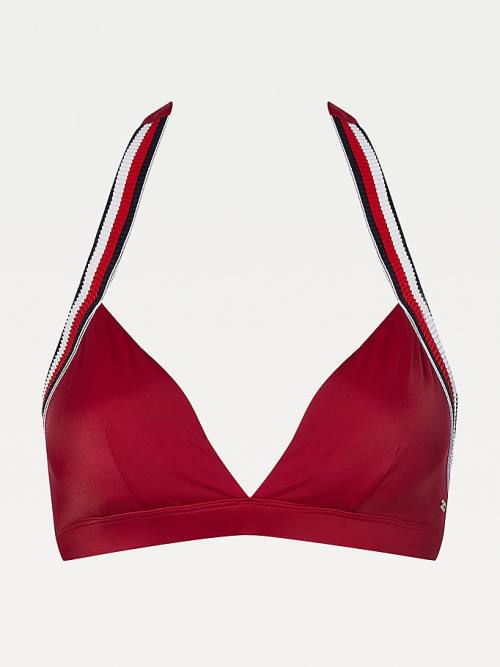 Tommy Hilfiger Fixed Triangle Bikini Top Mayo Kadın Pembe | TH721FXD