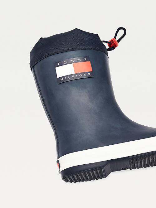 Tommy Hilfiger Flag Toggle Rain Bot Erkek Çocuk Mavi | TH240TQX