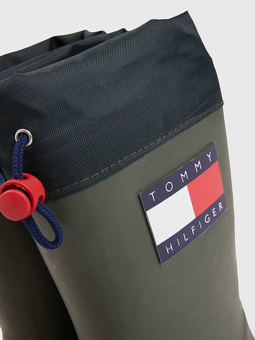 Tommy Hilfiger Flag Toggle Rain Bot Erkek Çocuk Yeşil | TH328CJX