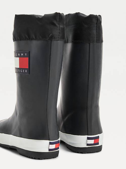 Tommy Hilfiger Flag Toggle Rain Bot Erkek Çocuk Siyah | TH924IXU