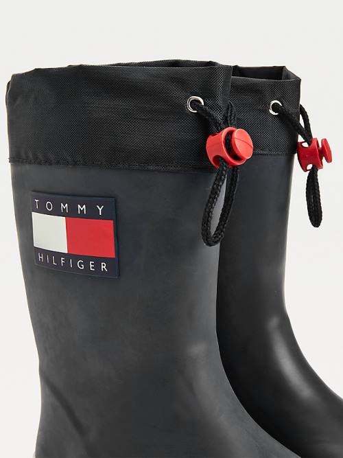 Tommy Hilfiger Flag Toggle Rain Bot Erkek Çocuk Siyah | TH924IXU