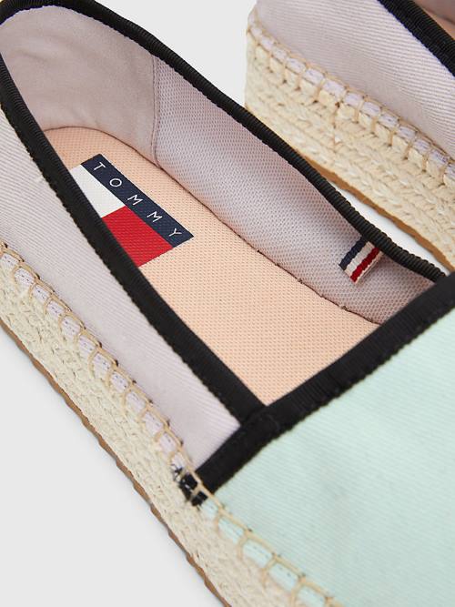 Tommy Hilfiger Flatform Espadrilles Loafer Ayakkabı Kadın Mavi | TH126YBF