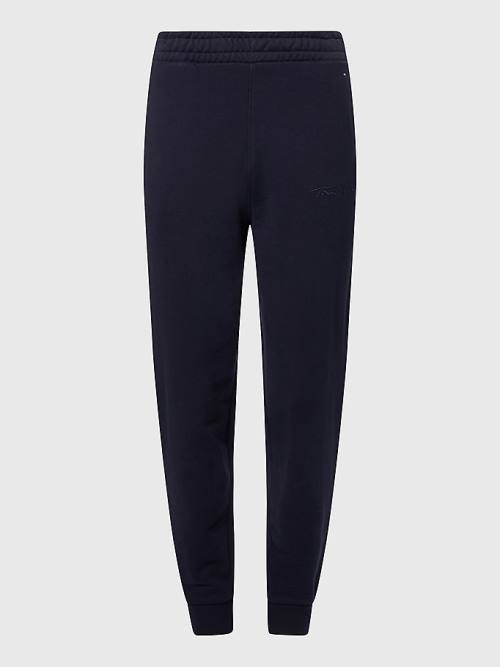 Tommy Hilfiger Fleece Cuffed Leg Joggers Pantolon Kadın Mavi | TH504ZQH