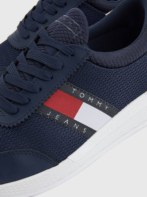 Tommy Hilfiger Flexi Knitted Spor Ayakkabı Kadın Mavi | TH036EBG