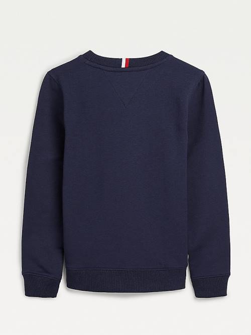 Tommy Hilfiger Front Logo Sweatshirt Erkek Çocuk Mavi | TH321XUZ