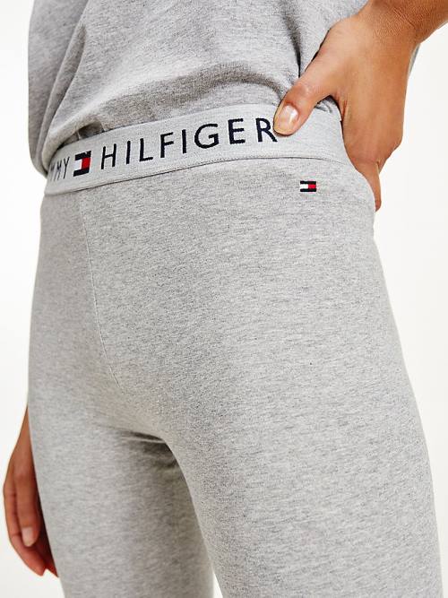 Tommy Hilfiger Full Length Logo Tayt Kadın Gri | TH236OEI