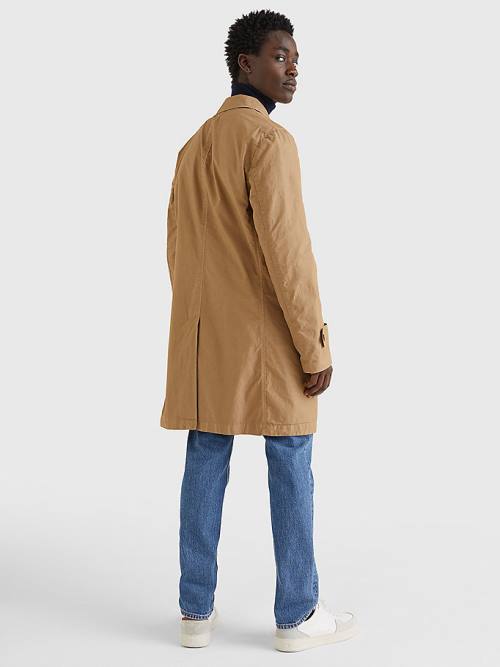 Tommy Hilfiger Garment Dyed Packable Trench Coat Ceket Erkek Haki | TH593INZ