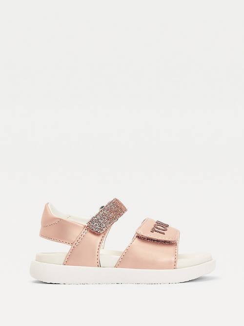 Tommy Hilfiger Glitter Sandalet Kiz Çocuk Pembe | TH415PGS