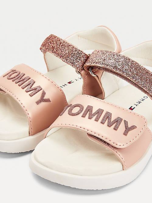 Tommy Hilfiger Glitter Sandalet Kiz Çocuk Pembe | TH415PGS