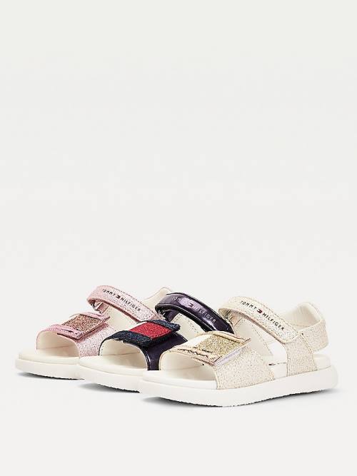 Tommy Hilfiger Glitter Sandalet Kiz Çocuk Pembe | TH415PGS