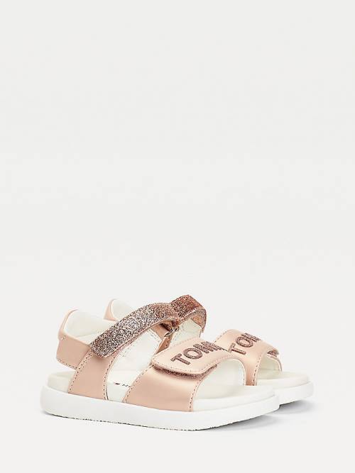 Tommy Hilfiger Glitter Sandalet Kiz Çocuk Pembe | TH415PGS