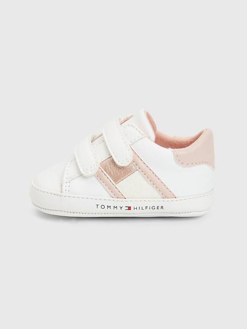 Tommy Hilfiger Glitter Tonal Flag Spor Ayakkabı Kiz Çocuk Beyaz | TH758DSI