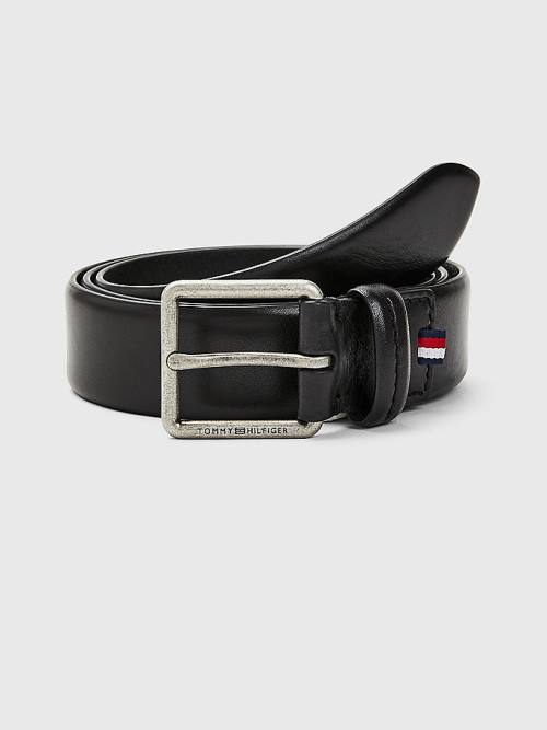 Tommy Hilfiger Gündelik Deri Essential Kemer Erkek Siyah | TH072YCP