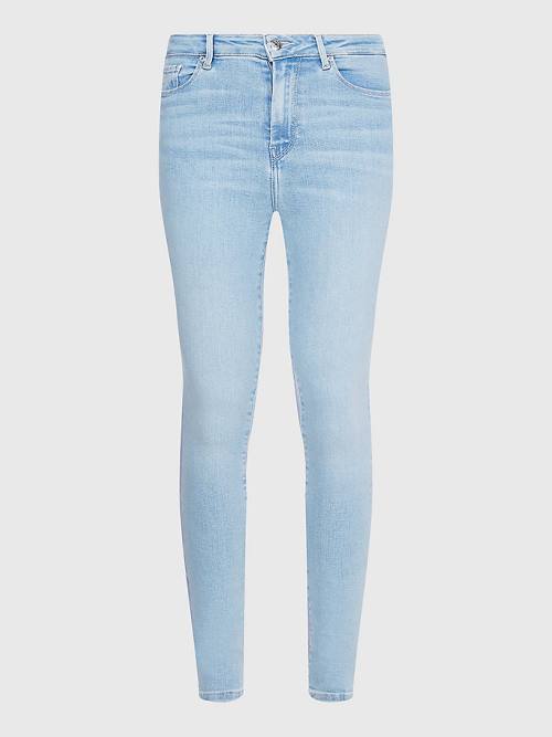 Tommy Hilfiger Harlem High Rise Super Skinny Jean Pantolon Kadın Denim | TH062ZNB