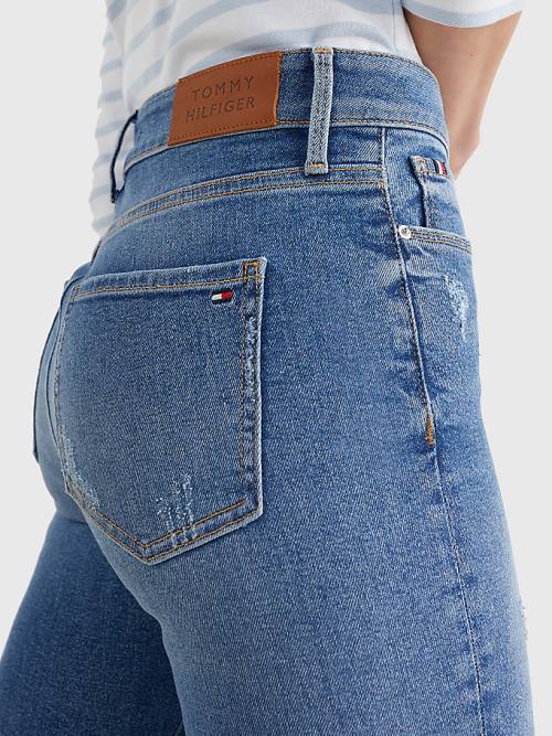 Tommy Hilfiger Harlem High Rise Super Skinny Jean Pantolon Kadın Denim | TH764LBP