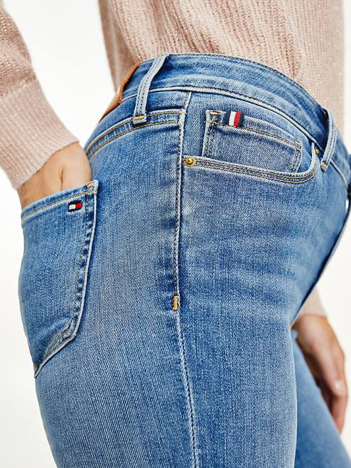 Tommy Hilfiger Harlem High Rise Super Skinny TH Flex Jean Pantolon Kadın Denim | TH873VAI