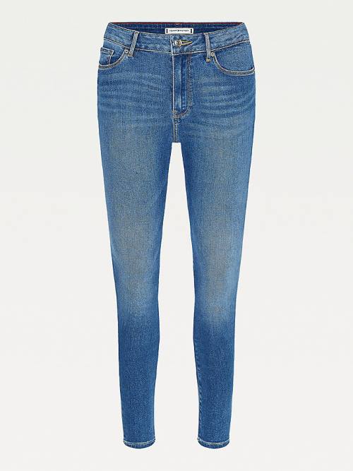 Tommy Hilfiger Harlem High Rise Super Skinny TH Flex Jean Pantolon Kadın Denim | TH873VAI