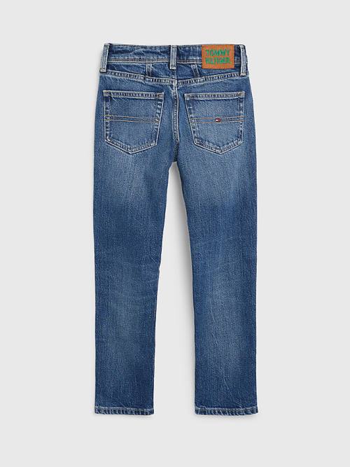 Tommy Hilfiger Harper Straight Faded Jean Pantolon Kiz Çocuk Denim | TH601CQO